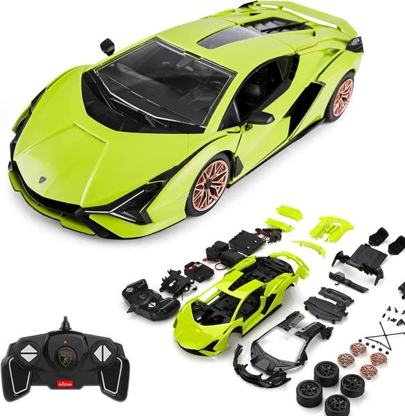 Машина на радиоуправлении 1:18 lamborghini sian конструктор 72 дет. Rastar