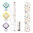 Ручка шариковая BRAUBERG SOFT TOUCH GRIP "CONFETTI", СИНЯЯ, мягкое