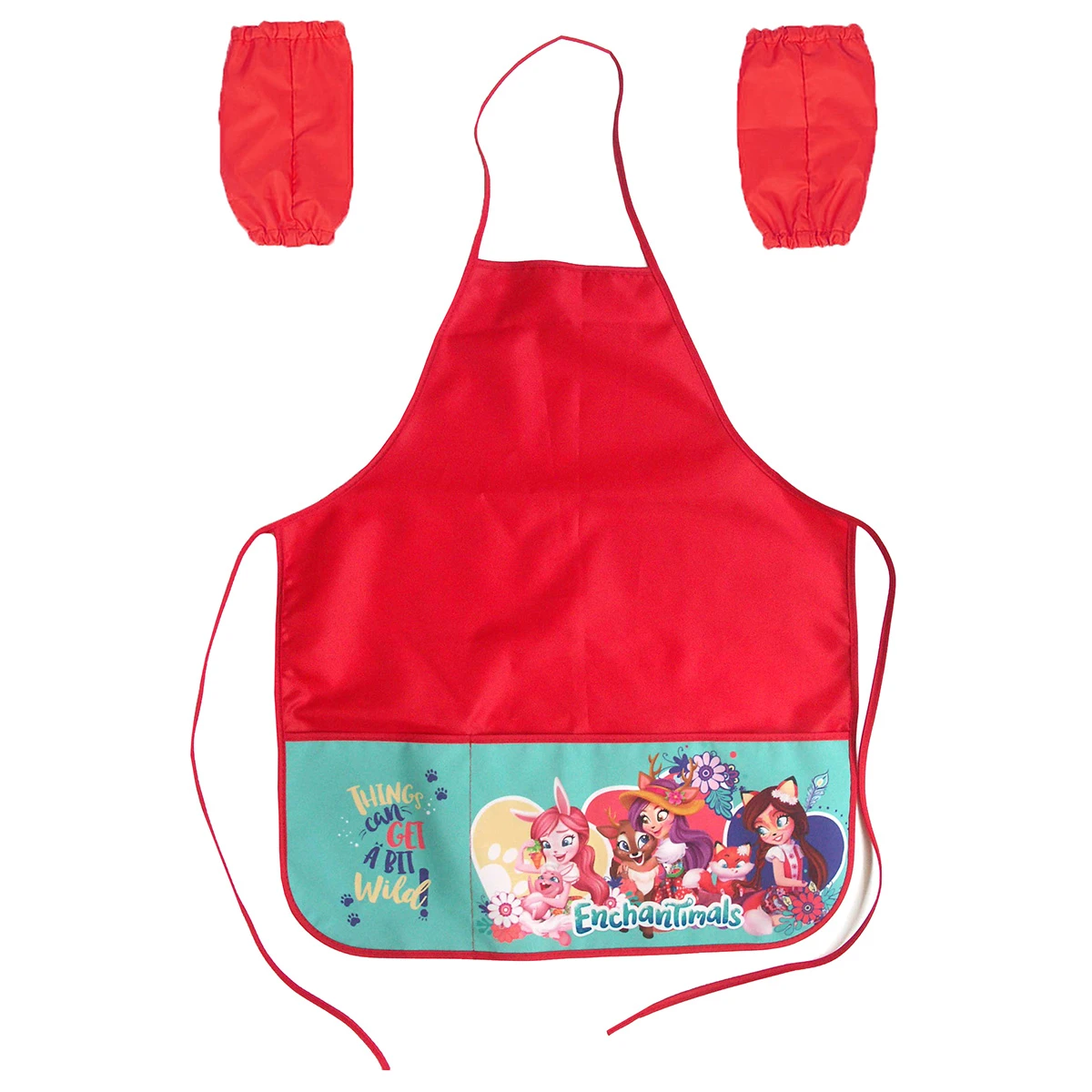Арт.88691 Фартук для труда с карманами "Enchantimals" (нарукавники в Арт.88691 Фартук для труда с карманами "Enchantimals" (нарукавники в