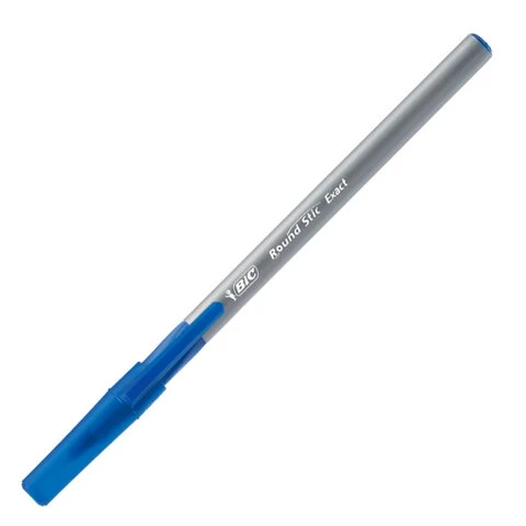 Ручки шариковые с грипом BIC "Round Stic Exact", НАБОР 4 шт., СИНИЕ, Ручки шариковые с грипом BIC "Round Stic Exact", НАБОР 4 шт., СИНИЕ,