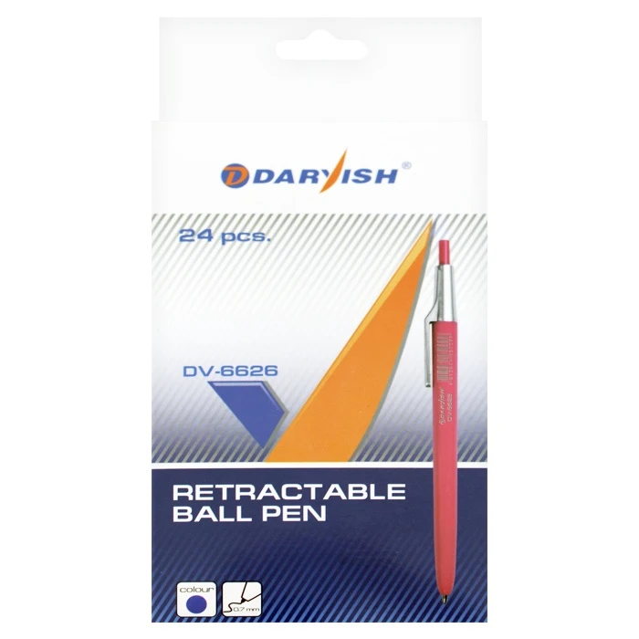 Ручка автоматическая син. "Darvish" корпус цветной ассорти с