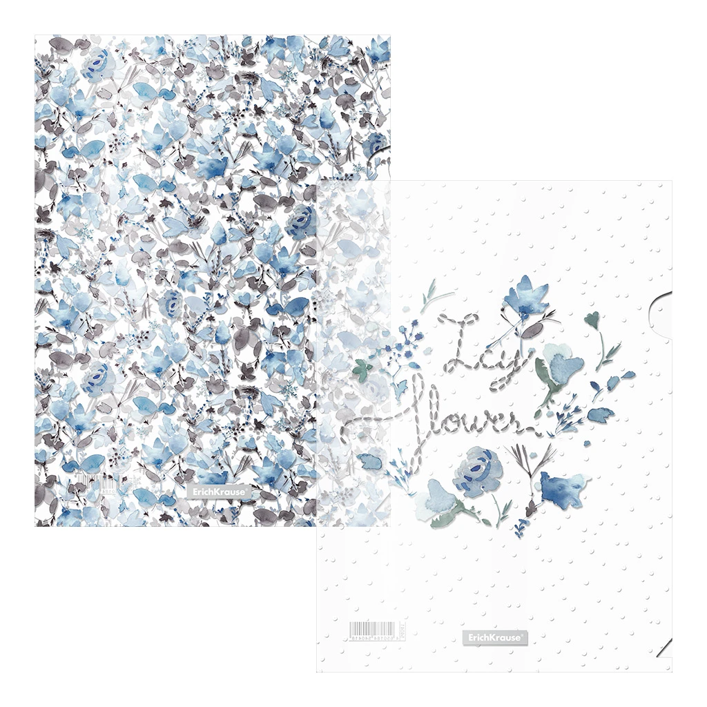 Набор из 4 папок-уголков пластиковых Erich Krause® Frozen Beauty, A4, ассорти