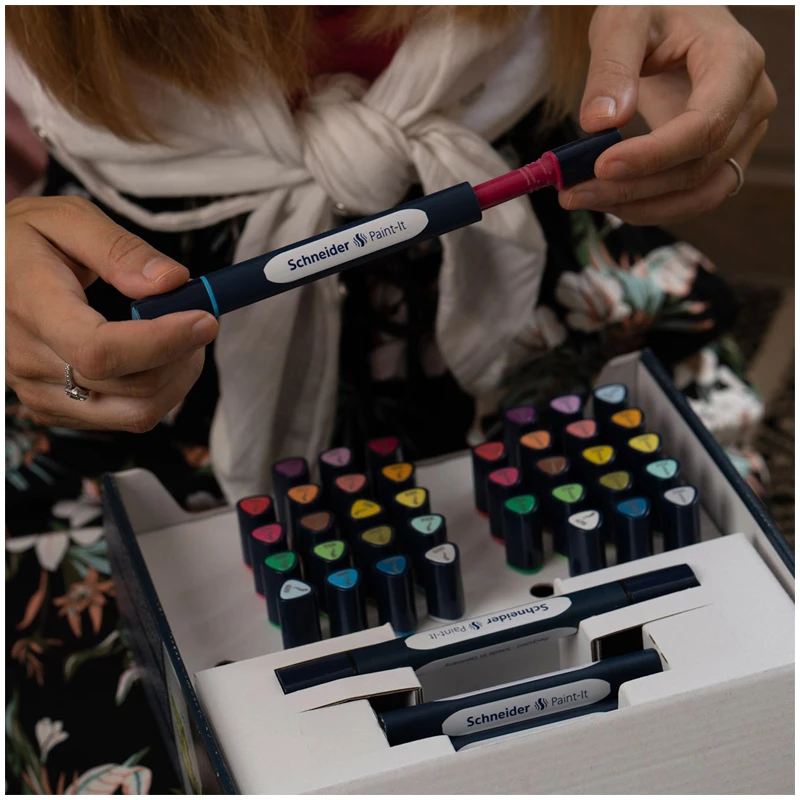 Набор двухсторонних маркеров-кистей Schneider "Twinmarker Paint-It" 52 Набор двухсторонних маркеров-кистей Schneider "Twinmarker Paint-It" 52