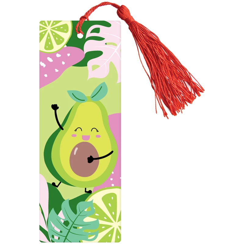 Закладка для книг 3D с линейкой, 150*55мм, ArtSpace "Avocado",