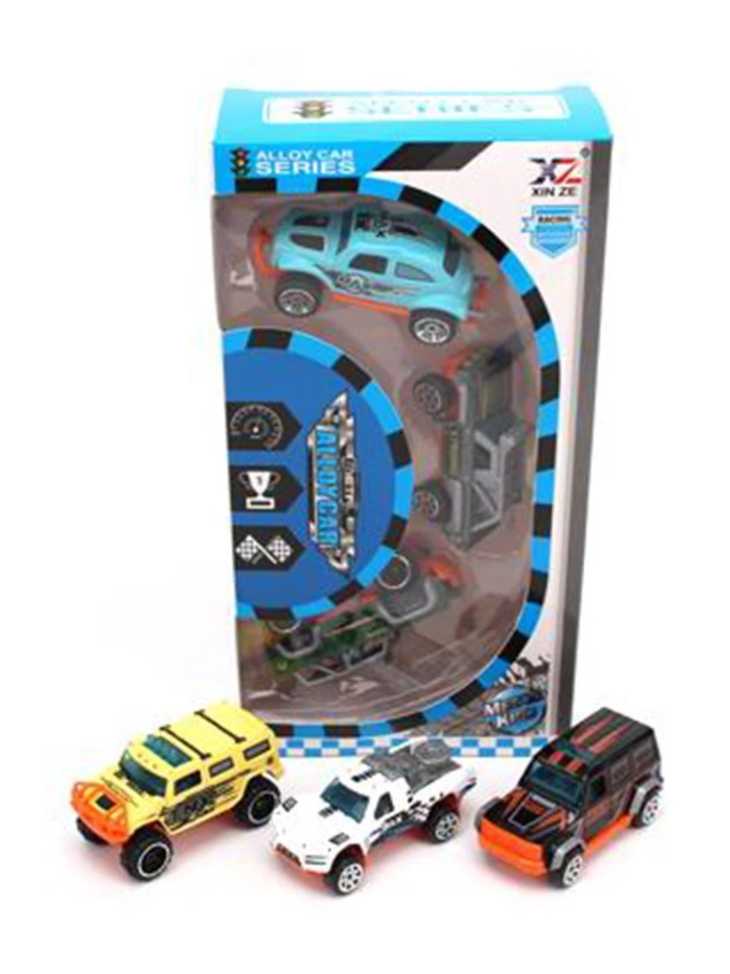 Набор машин металлических 3 штуки, в ассортименте