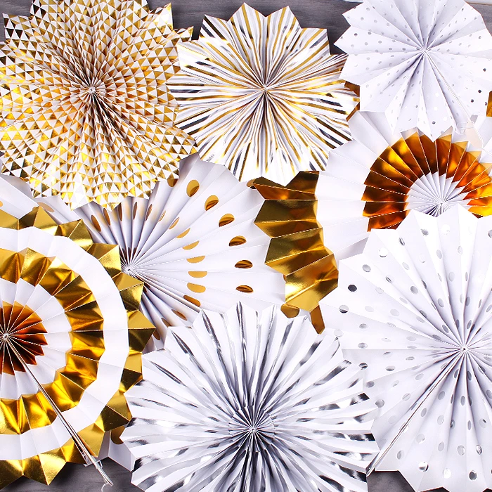 Праздничное украшение "Веер" 8шт/уп (набор) Праздничное украшение "Веер" 8шт/уп (набор)