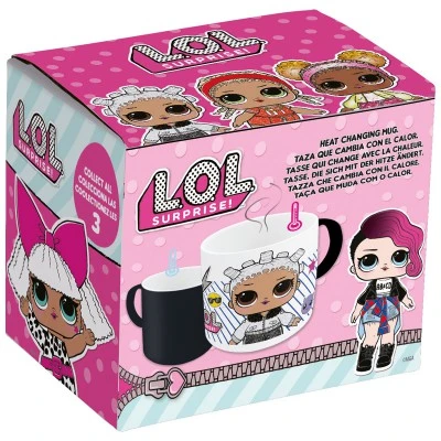 Кружка-хамелеон керамическая  в подарочной упаковке (№2, 325 мл). L.O.L.