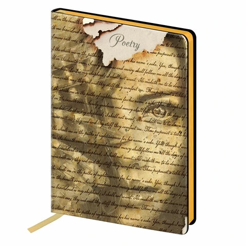 Тетрадь А5 (168х208 мм), 80 л., сшивка, клетка, под кожу, BRAUBERG VISTA,