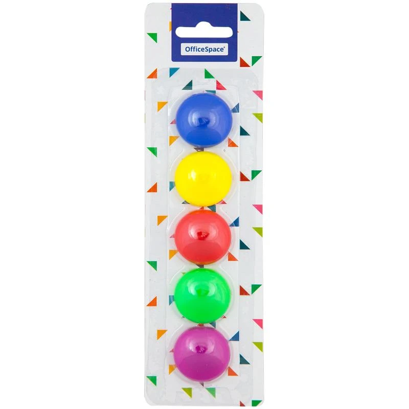 Магнит для досок OfficeSpace 30мм, 5шт., блистер, европодвес 256236