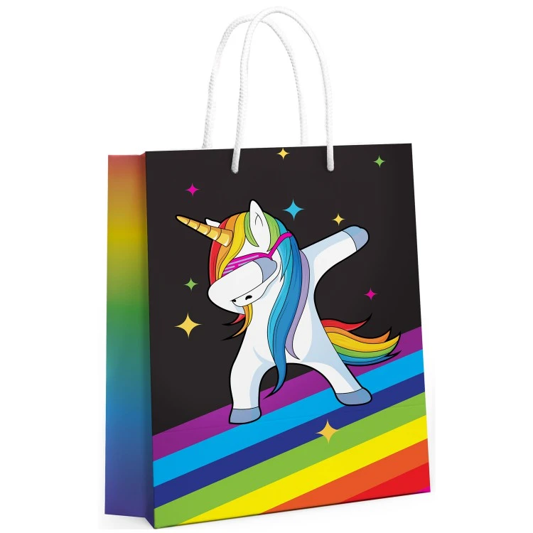Пакет подарочный Танцующий Единорог, 250*350*100 мм
