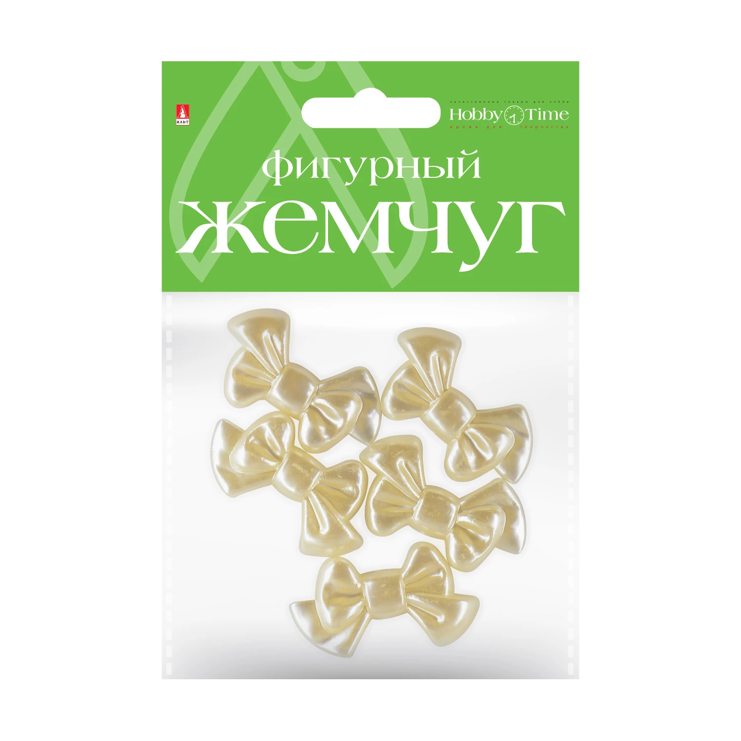 БУСИНЫ ФИГУРНЫЕ ПОД ЖЕМЧУГ "БАНТИКИ", 35 ММ БУСИНЫ ФИГУРНЫЕ ПОД ЖЕМЧУГ "БАНТИКИ", 35 ММ