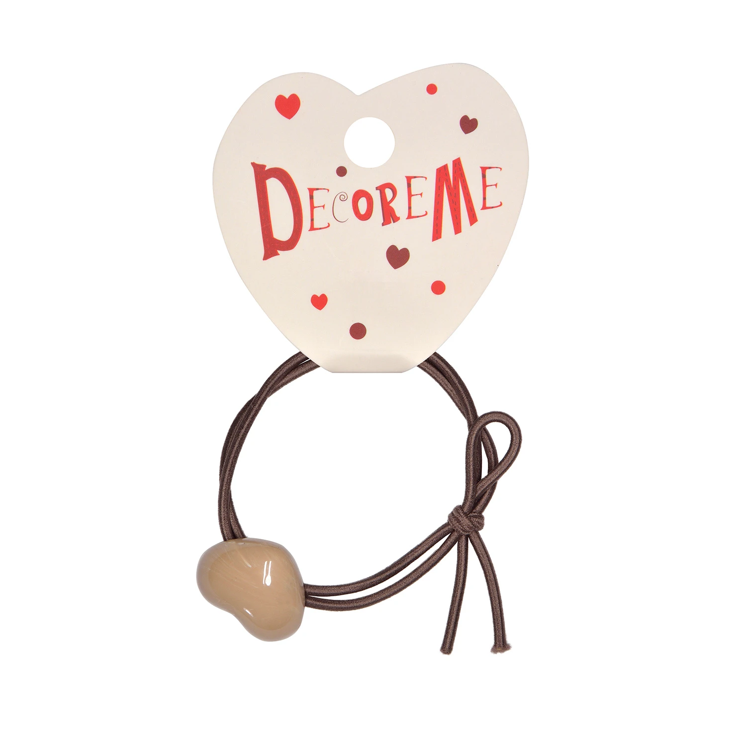 РЕЗИНКА ДЛЯ ВОЛОС "КАМЕННОЕ СЕРДЦЕ" 1 ШТ, 3 ЦВЕТА