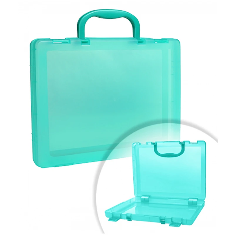 Портфель-кейс 1 отделение Стамм, A4, 275*375*57мм, на защелках, тонированный