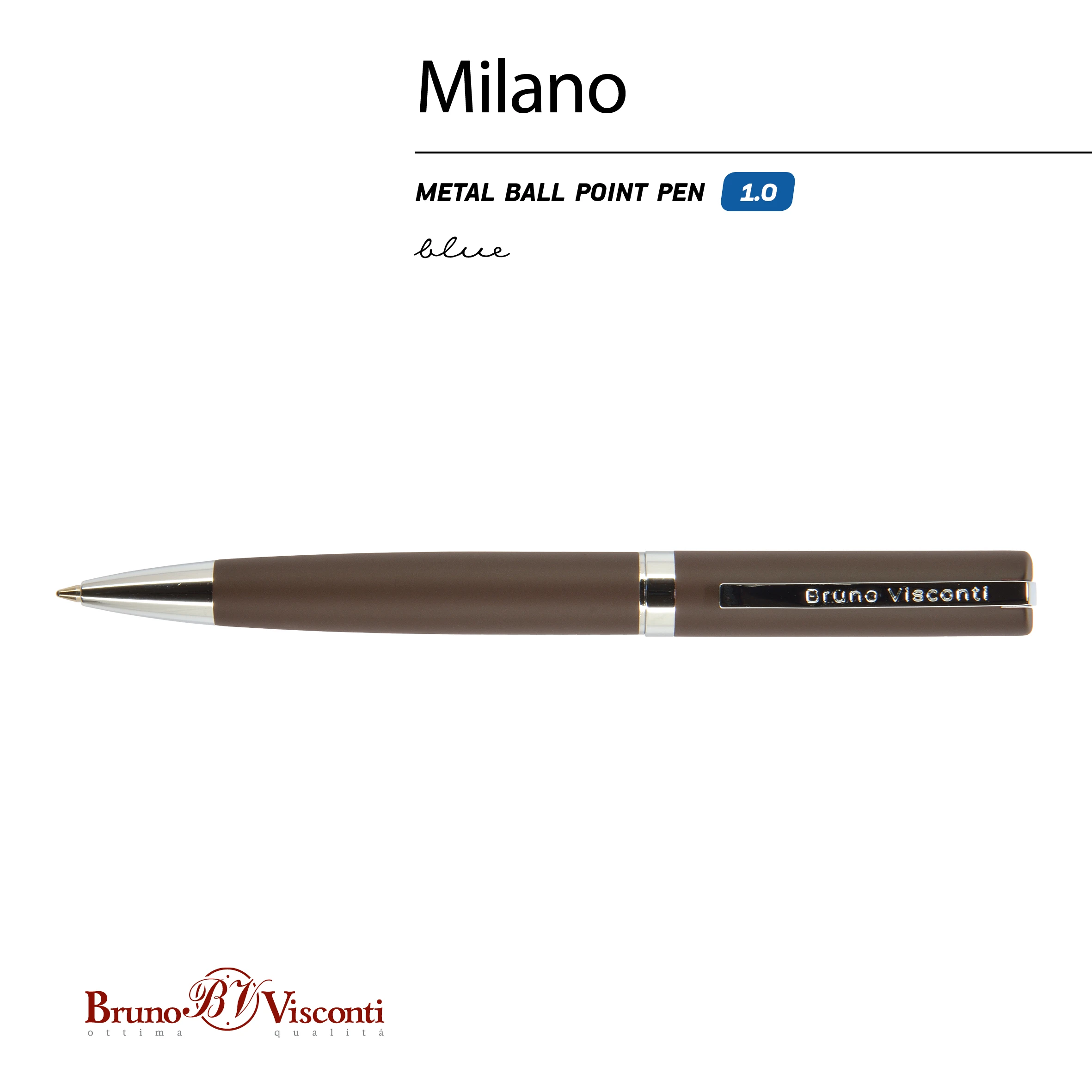 РУЧКА "MILANO" ШАРИКОВАЯ АВТОМАТИЧЕСКАЯ, КОРИЧНЕВЫЙ МЕТАЛЛИЧЕСКИЙ РУЧКА "MILANO" ШАРИКОВАЯ АВТОМАТИЧЕСКАЯ, КОРИЧНЕВЫЙ МЕТАЛЛИЧЕСКИЙ