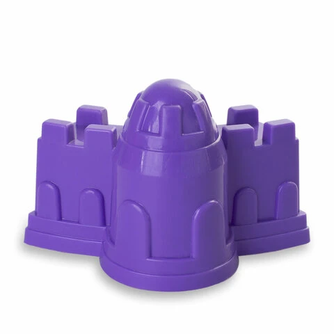 Набор для песочницы КРЕПОСТЬ, ведро-замок, совок, грабли, 3 формочки, пластик,