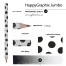 КАРАНДАШ ЧЕРНОГРАФИТОВЫЙ "HappyGraphix Jumbo. Black polka dots" 4В,