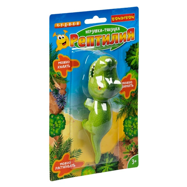 Игрушка-тянучка Bondibon, динозавр Игрушка-тянучка Bondibon, динозавр