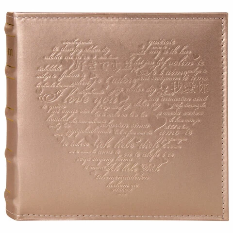 Фотоальбом BRAUBERG "I love you" на 200 фото 10х15 см, под кожу, Фотоальбом BRAUBERG "I love you" на 200 фото 10х15 см, под кожу,