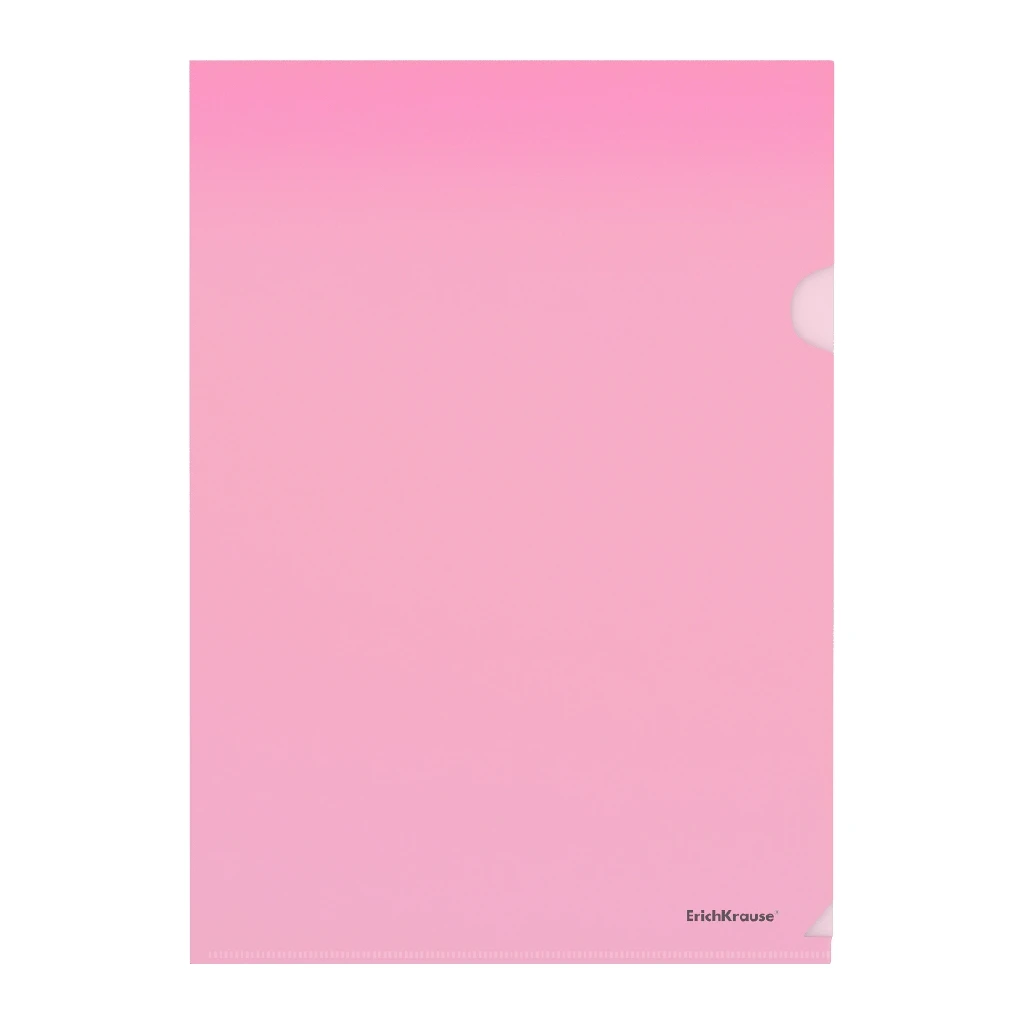 Папка-уголок пластиковая Erich Krause Glossy Classic, A4, красный (в пакете по Папка-уголок пластиковая Erich Krause Glossy Classic, A4, красный (в пакете по