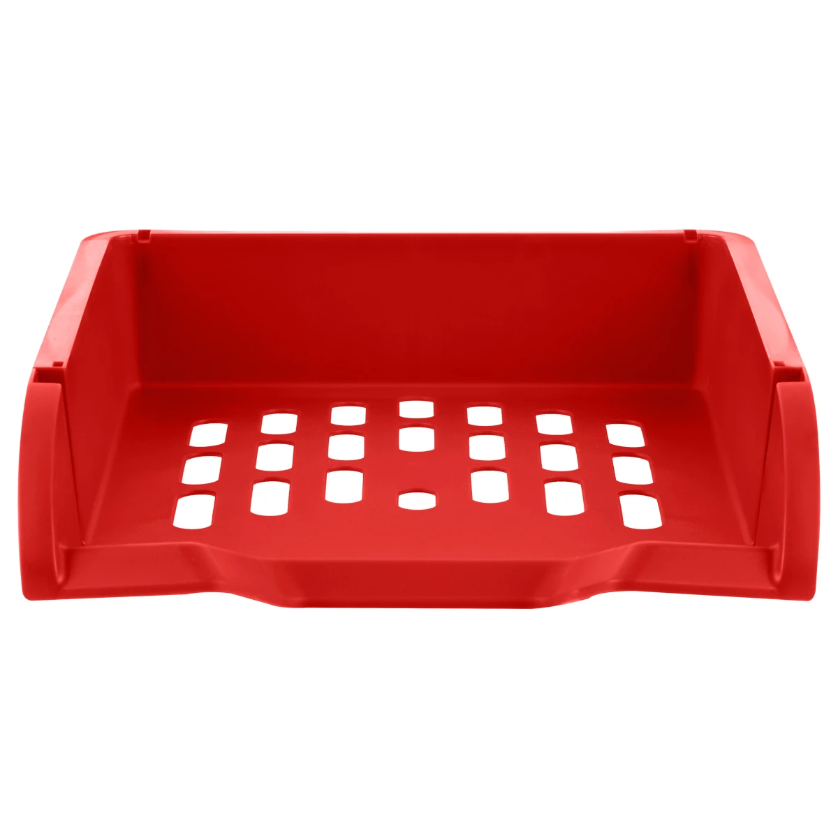 Лоток для бумаг горизонтальный СТАММ "Лидер", красный Лоток для бумаг горизонтальный СТАММ "Лидер", красный