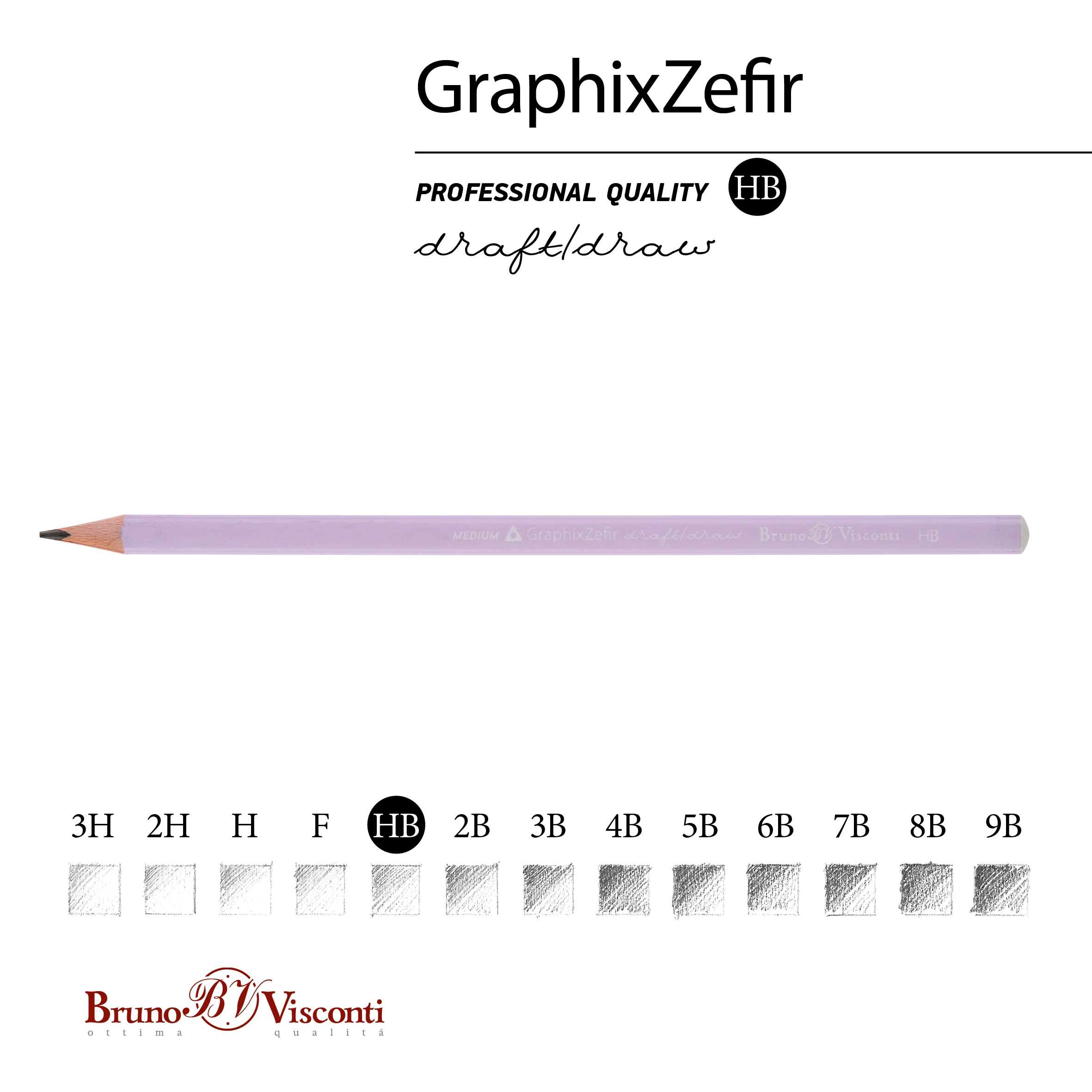 КАРАНДАШ ЧЕРНОГРАФИТОВЫЙ НЕЖНО-СИРЕНЕВЫЙ "Graphix Zefir" НВ КАРАНДАШ ЧЕРНОГРАФИТОВЫЙ НЕЖНО-СИРЕНЕВЫЙ "Graphix Zefir" НВ