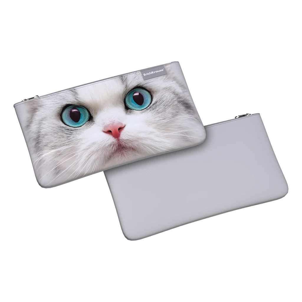Пенал конверт Erich Krause® Light 220x120мм White Cat Пенал конверт Erich Krause® Light 220x120мм White Cat