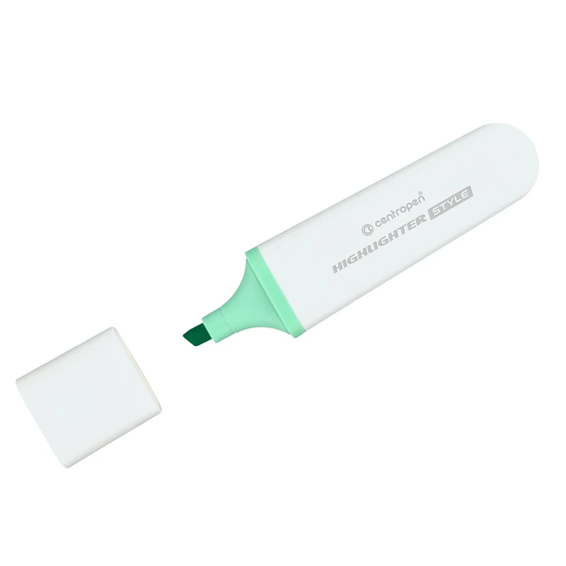 Текстовыделитель Centropen Style "6252", зеленый пастель 1-4,6мм,