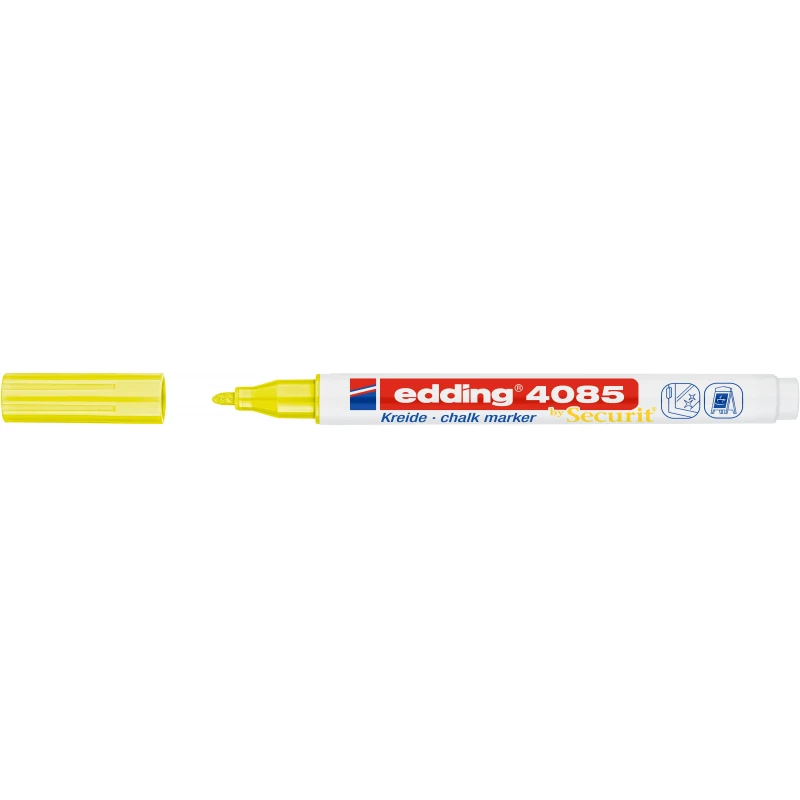 Маркер меловой edding 4085/065. 1-2 мм. Неоновый желтый Маркер меловой edding 4085/065. 1-2 мм. Неоновый желтый