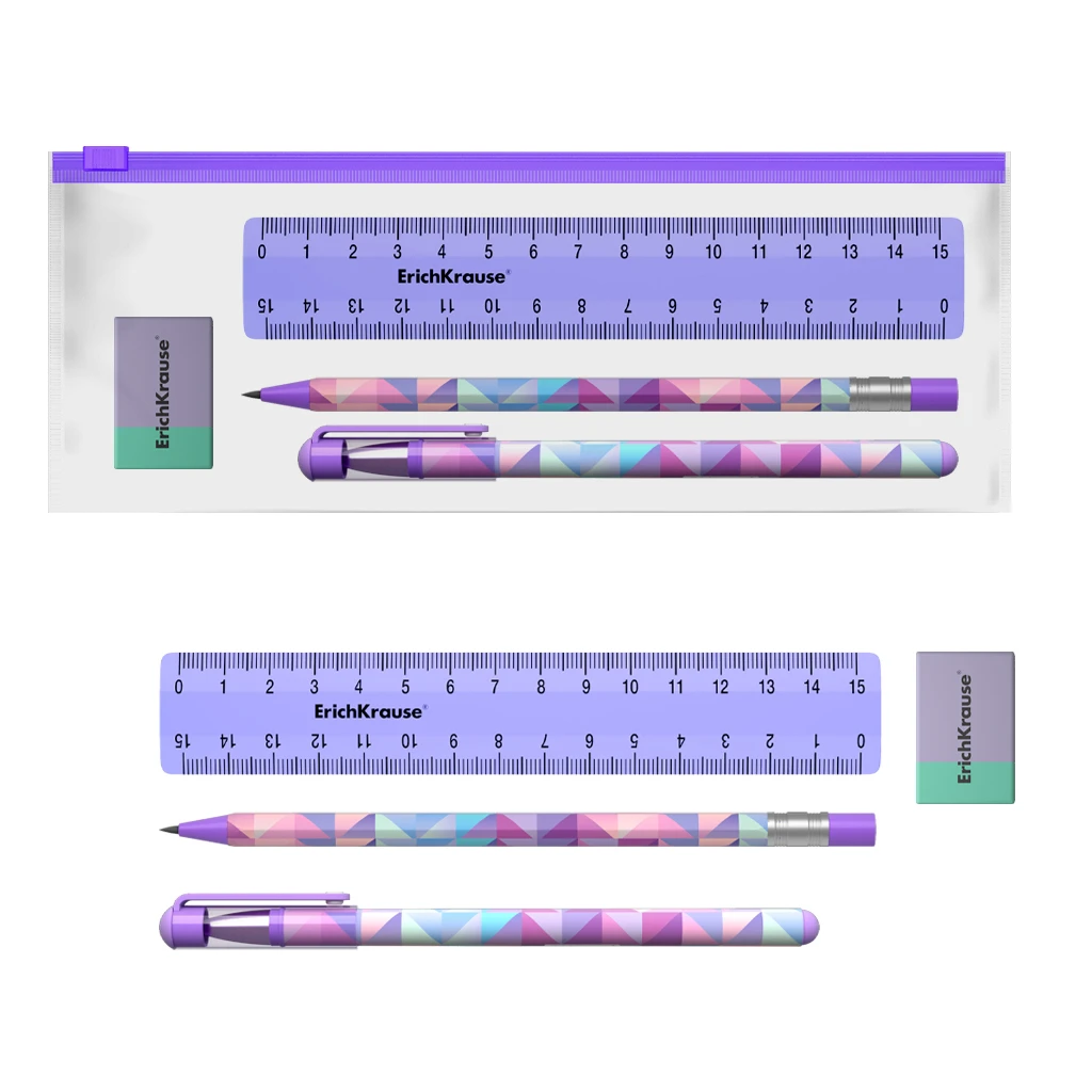 Набор в zip-пакете ErichKrause® Magic Rhombs (в пакете по 12 шт.)