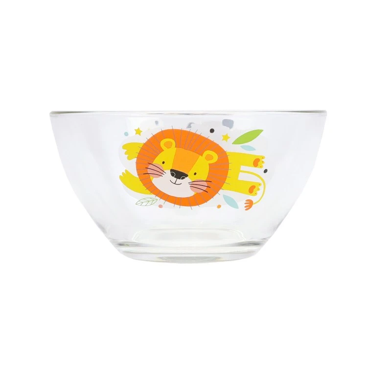 Салатник "Животные Африки - Панда и Львенок", 13 см, стекло Салатник "Животные Африки - Панда и Львенок", 13 см, стекло