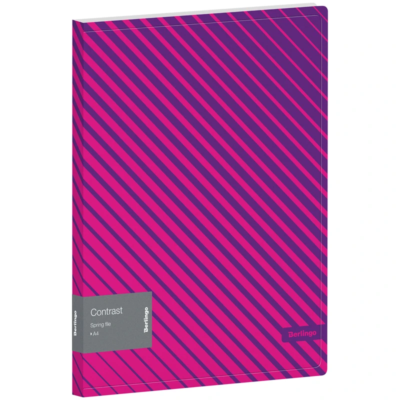 Папка с пружинным скоросшивателем Berlingo "Contrast", 17мм, 600мкм, с Папка с пружинным скоросшивателем Berlingo "Contrast", 17мм, 600мкм, с