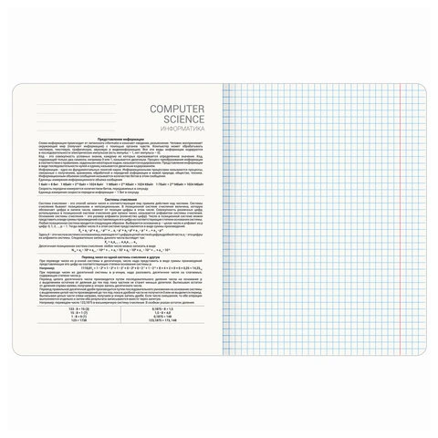 Тетрадь предметная "STARLIGHT" 48 л., глянцевый УФ-лак, ИНФОРМАТИКА,
