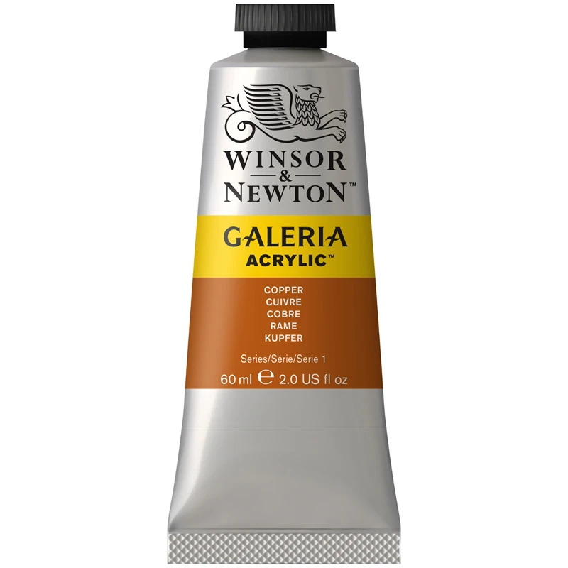 Краски акриловые Winsor&Newton "Galeria", 60 мл, туба, медный Краски акриловые Winsor&Newton "Galeria", 60 мл, туба, медный