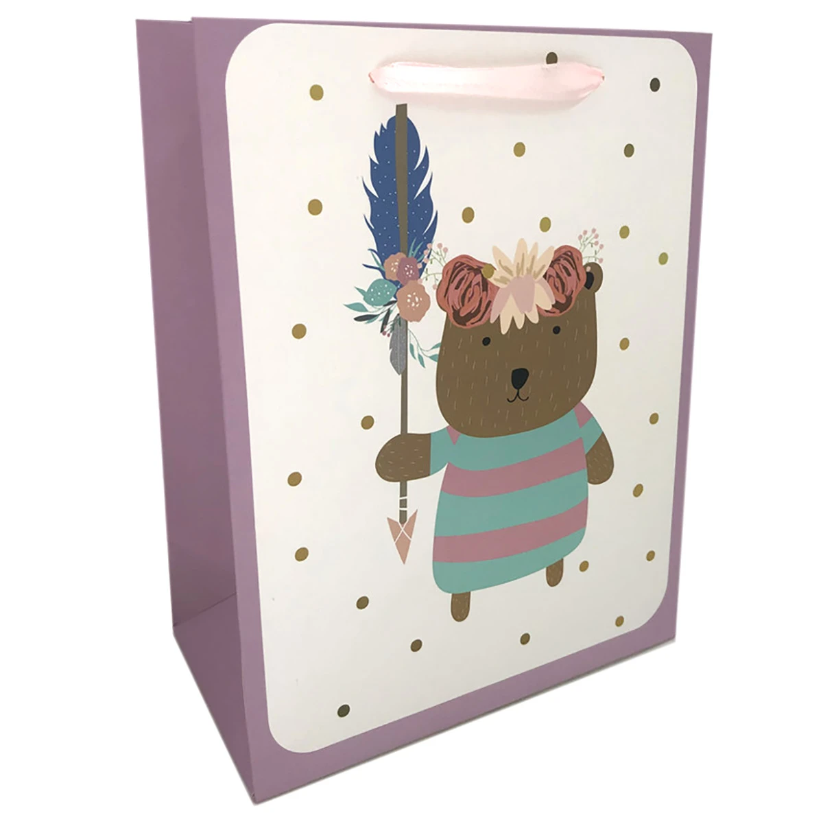 Подарочный пакет средний 17.8X22.9X9.8 см, ламинированный Подарочный пакет средний 17.8X22.9X9.8 см, ламинированный