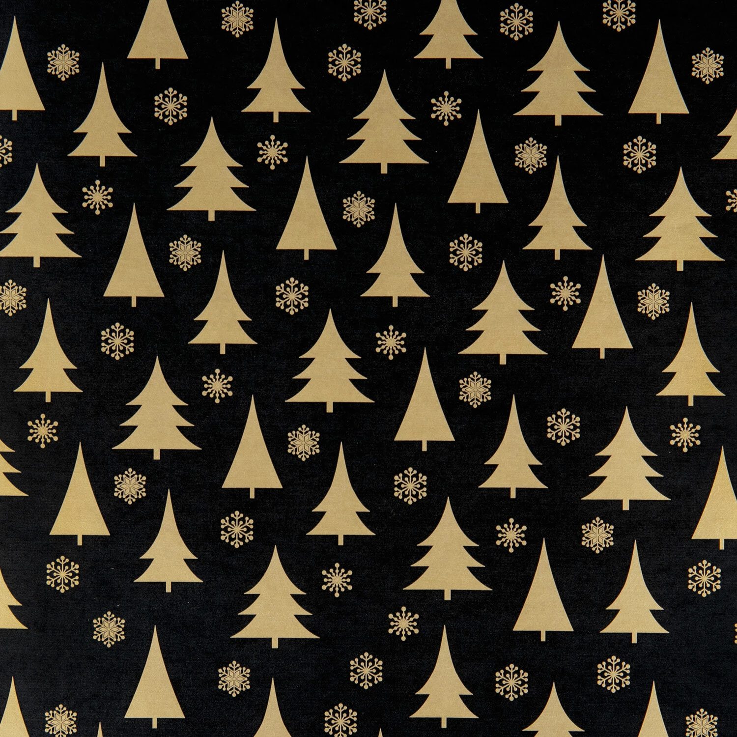 Бумага упаковочная новогодняя "Black&Gold" 70х100 см, 10 дизайнов