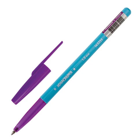 Ручка шариковая ЮНЛАНДИЯ "COLOR MIX", СИНЯЯ, корпус ассорти, узел 1 Ручка шариковая ЮНЛАНДИЯ "COLOR MIX", СИНЯЯ, корпус ассорти, узел 1
