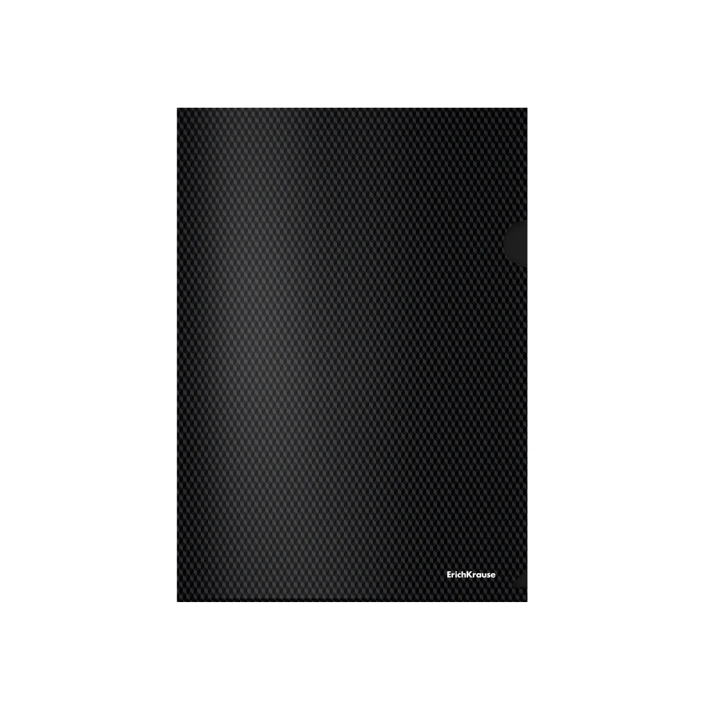 Папка-уголок пластиковая Erich Krause® Diamond Total Black, A4, непрозрачный,