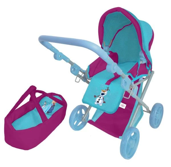 Коляска мет, 4*12.5см рез, рем, корз, перен. 59*35.5*62, коробка. КАРАПУЗ