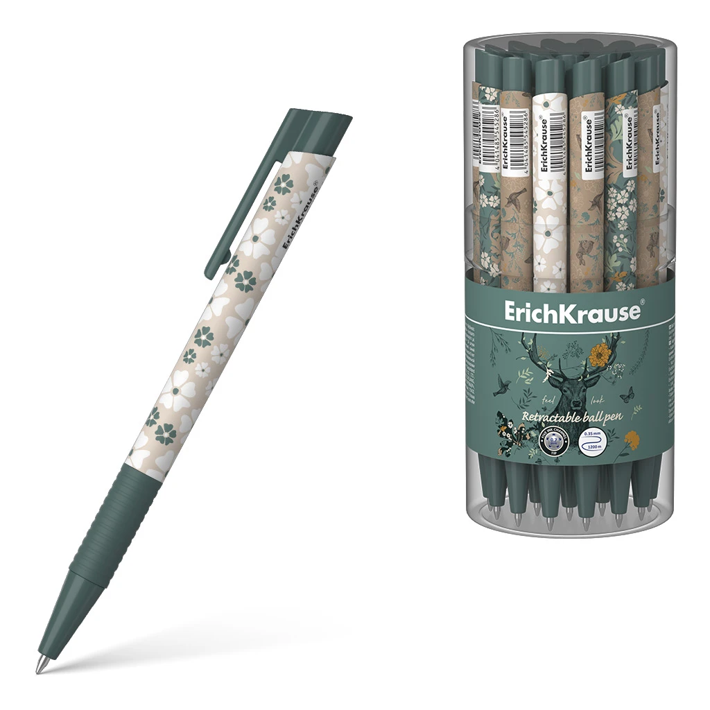 Ручка шариковая автоматическая ErichKrause® Natural Life Matic&Grip, цвет Ручка шариковая автоматическая ErichKrause® Natural Life Matic&Grip, цвет