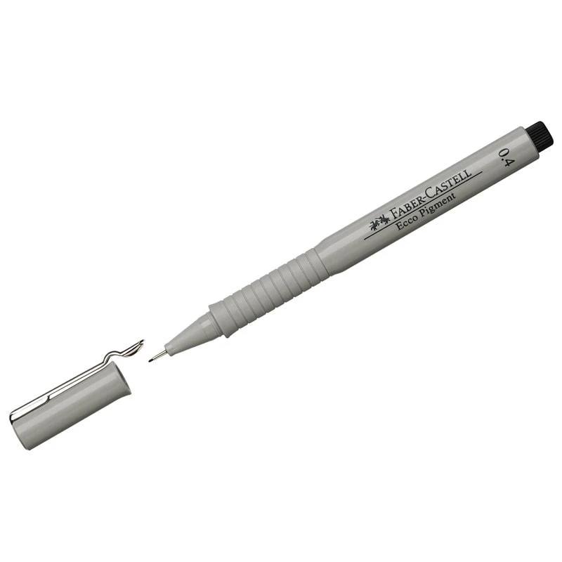Ручка капиллярная Faber-Castell "Ecco Pigment" черная, 0,4мм. 166499