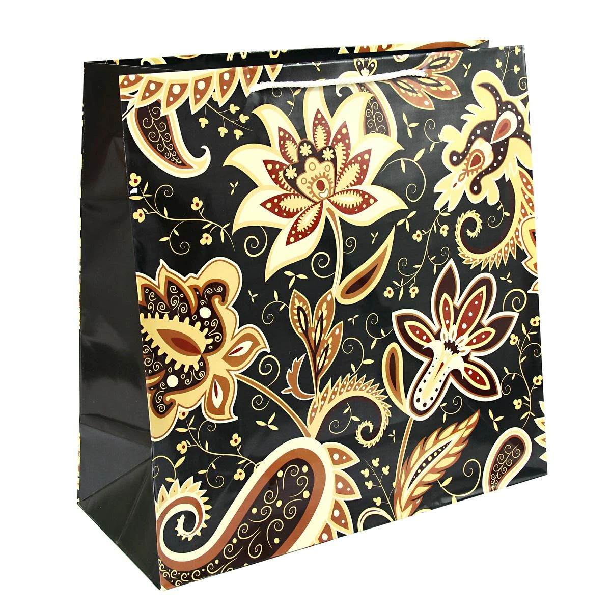 Сумка бум.23 супер бол. квадр.- сказочные цветы, 38x38x16см 48614