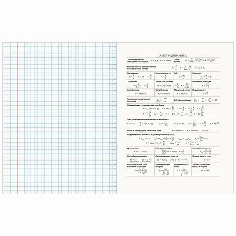 Тетрадь предметная со справочным материалом VISION 48 л., обложка картон,
