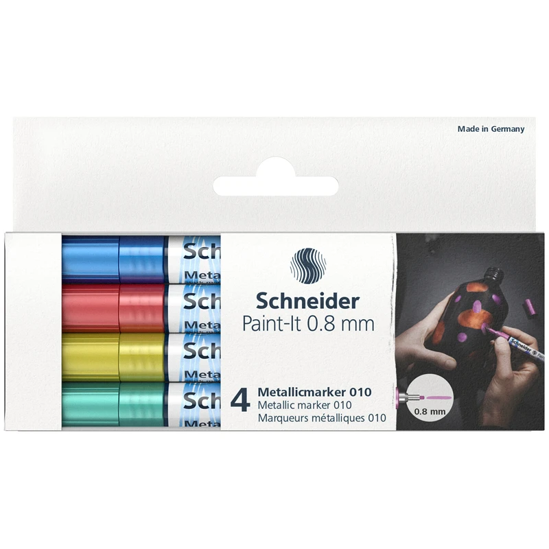Набор маркеров для декорирования Schneider "Paint-It 010" 4 цвета,