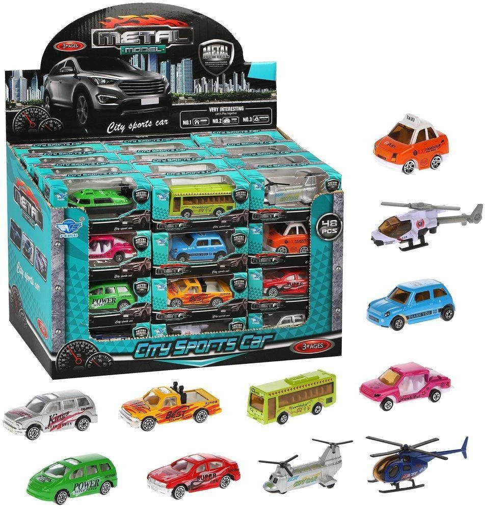 Транспорт Городской металл. 1:64, без механизма, в ассортименте. JP1209B