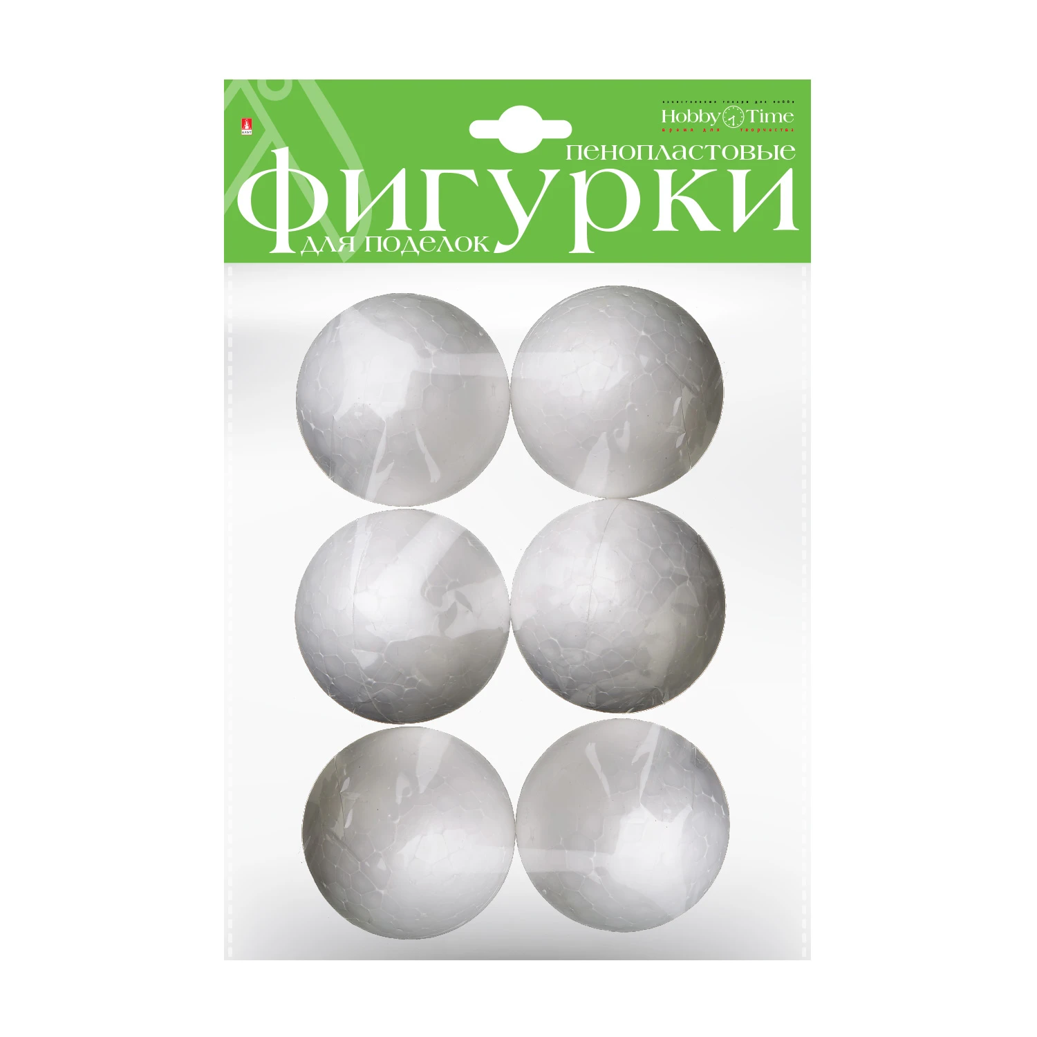 ПЕНОПЛАСТОВЫЕ ФИГУРКИ. ШАР 50 ММ, 6 ШТ.