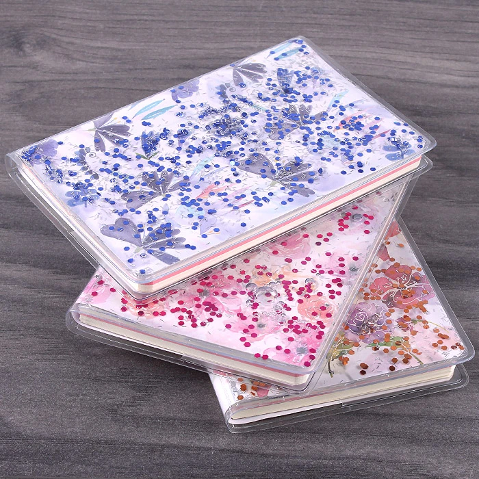 Книжка записная А6 с жидкостью и глиттером Книжка записная А6 с жидкостью и глиттером