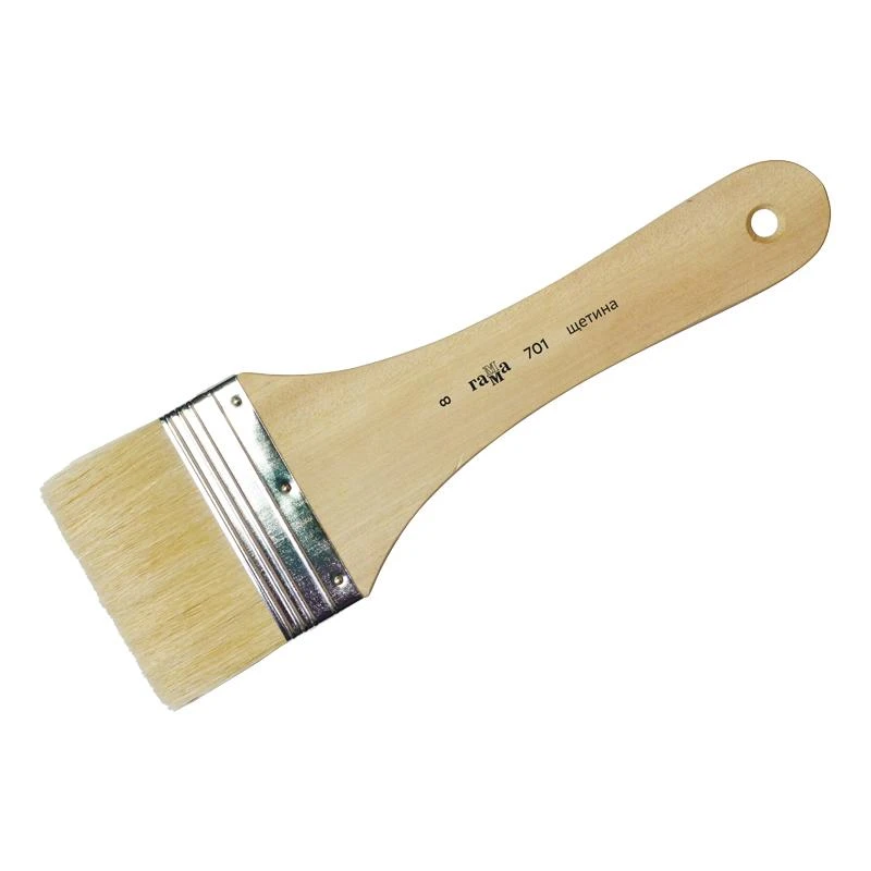 Кисть-флейц художественная, щетина, Гамма, №8 Кисть-флейц художественная, щетина, Гамма, №8