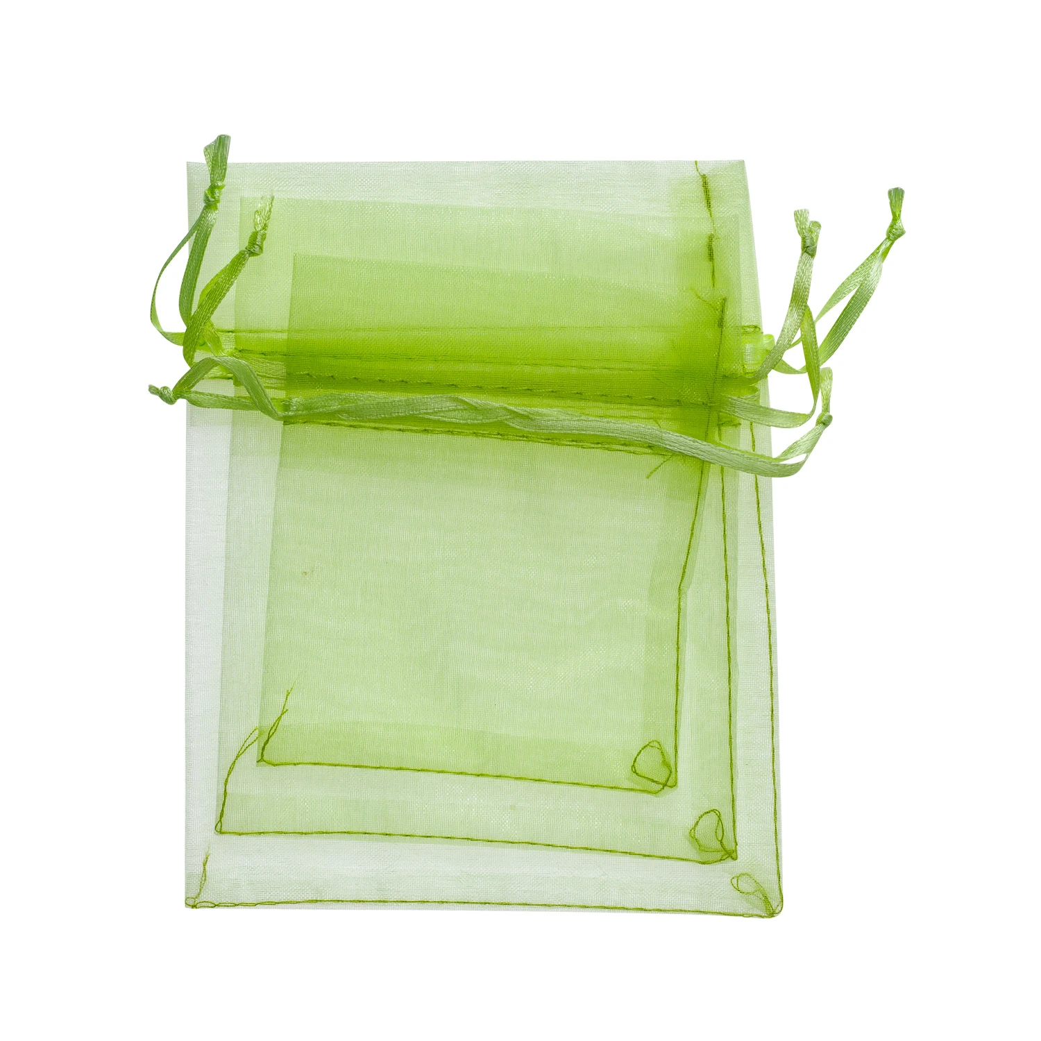 ПОДАРОЧНЫЕ МЕШОЧКИ ИЗ ОРГАНЗЫ, 3 ШТ, 3 Р-РА, З ЦВЕТА