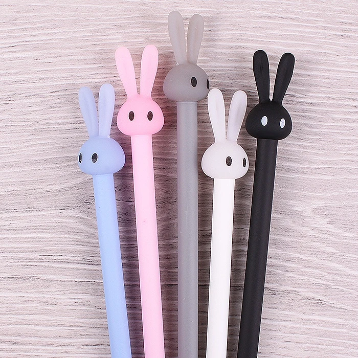 Ручка шариковая синяя на масляной основе "Darvish" "зайка"