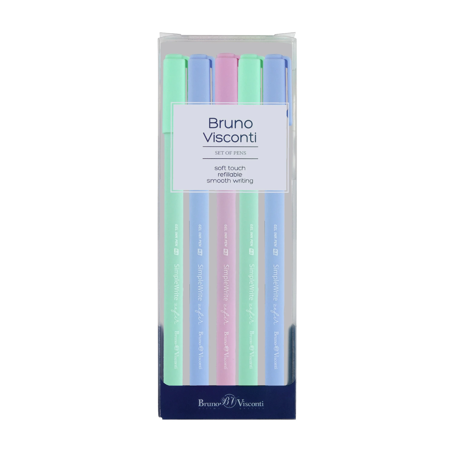 НАБОР ИЗ 5-ТИ РУЧЕК "SimpleWrite ZEFIR" ГЕЛЕВЫХ 0.5 ММ, ЧЕРНАЯ (3